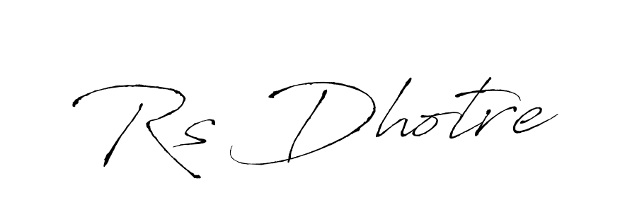 Make a beautiful signature design for name Rs Dhotre. With this signature (Antro_Vectra) style, you can create a handwritten signature for free. Rs Dhotre signature style 6 images and pictures png