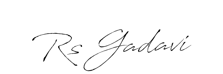 Create a beautiful signature design for name Rs Gadavi. With this signature (Antro_Vectra) fonts, you can make a handwritten signature for free. Rs Gadavi signature style 6 images and pictures png