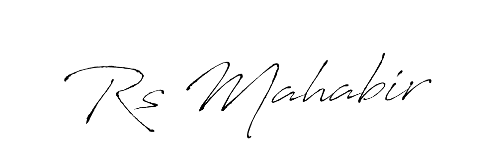 Make a beautiful signature design for name Rs Mahabir. With this signature (Antro_Vectra) style, you can create a handwritten signature for free. Rs Mahabir signature style 6 images and pictures png