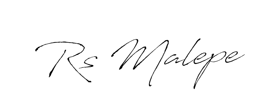 The best way (Antro_Vectra) to make a short signature is to pick only two or three words in your name. The name Rs Malepe include a total of six letters. For converting this name. Rs Malepe signature style 6 images and pictures png