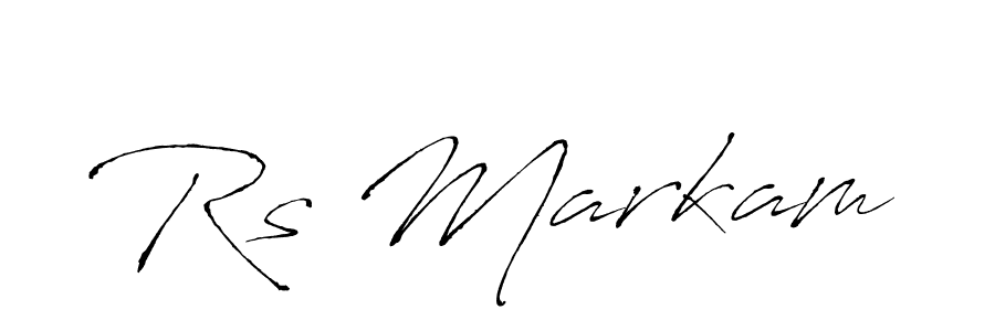 Design your own signature with our free online signature maker. With this signature software, you can create a handwritten (Antro_Vectra) signature for name Rs Markam. Rs Markam signature style 6 images and pictures png