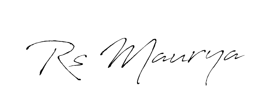 Create a beautiful signature design for name Rs Maurya. With this signature (Antro_Vectra) fonts, you can make a handwritten signature for free. Rs Maurya signature style 6 images and pictures png