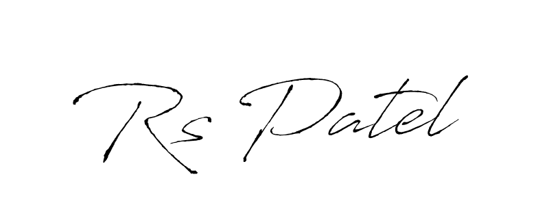 Use a signature maker to create a handwritten signature online. With this signature software, you can design (Antro_Vectra) your own signature for name Rs Patel. Rs Patel signature style 6 images and pictures png