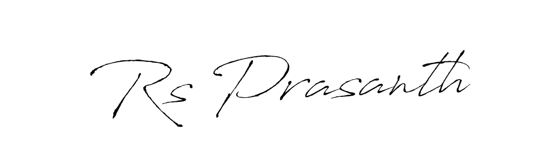 Similarly Antro_Vectra is the best handwritten signature design. Signature creator online .You can use it as an online autograph creator for name Rs Prasanth. Rs Prasanth signature style 6 images and pictures png