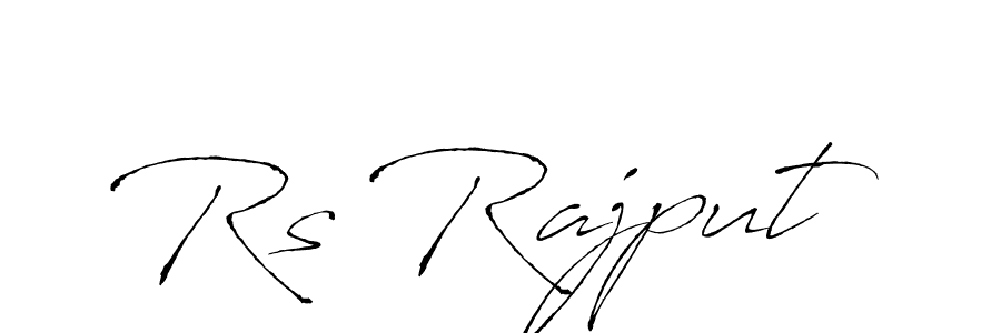 How to make Rs Rajput name signature. Use Antro_Vectra style for creating short signs online. This is the latest handwritten sign. Rs Rajput signature style 6 images and pictures png