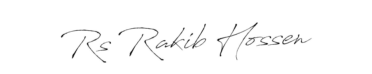 Design your own signature with our free online signature maker. With this signature software, you can create a handwritten (Antro_Vectra) signature for name Rs Rakib Hossen. Rs Rakib Hossen signature style 6 images and pictures png