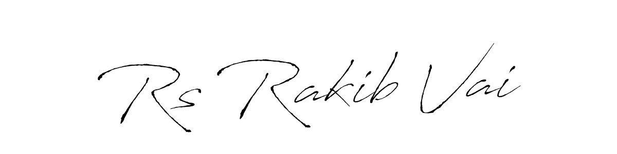 This is the best signature style for the Rs Rakib Vai name. Also you like these signature font (Antro_Vectra). Mix name signature. Rs Rakib Vai signature style 6 images and pictures png