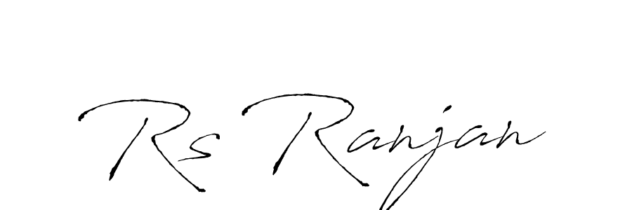 Make a beautiful signature design for name Rs Ranjan. With this signature (Antro_Vectra) style, you can create a handwritten signature for free. Rs Ranjan signature style 6 images and pictures png