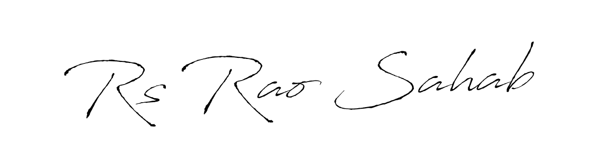 Make a beautiful signature design for name Rs Rao Sahab. Use this online signature maker to create a handwritten signature for free. Rs Rao Sahab signature style 6 images and pictures png