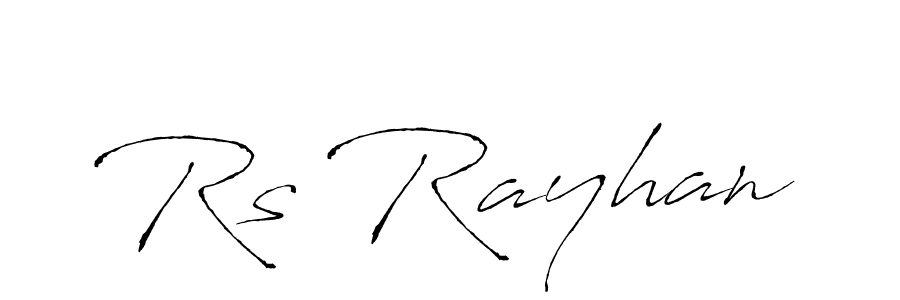 Make a beautiful signature design for name Rs Rayhan. Use this online signature maker to create a handwritten signature for free. Rs Rayhan signature style 6 images and pictures png