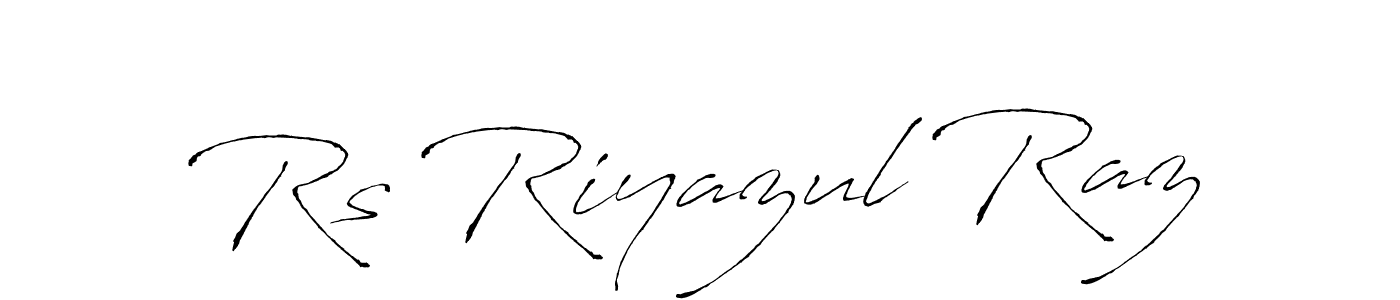 if you are searching for the best signature style for your name Rs Riyazul Raz. so please give up your signature search. here we have designed multiple signature styles  using Antro_Vectra. Rs Riyazul Raz signature style 6 images and pictures png