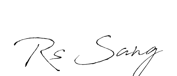 The best way (Antro_Vectra) to make a short signature is to pick only two or three words in your name. The name Rs Sang include a total of six letters. For converting this name. Rs Sang signature style 6 images and pictures png