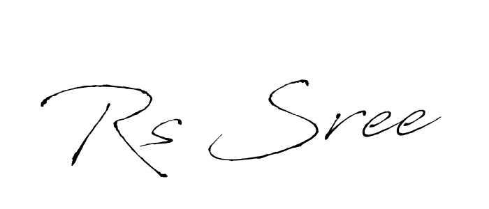 Rs Sree stylish signature style. Best Handwritten Sign (Antro_Vectra) for my name. Handwritten Signature Collection Ideas for my name Rs Sree. Rs Sree signature style 6 images and pictures png