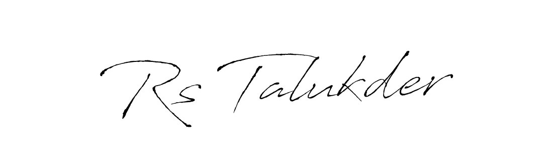 Make a beautiful signature design for name Rs Talukder. Use this online signature maker to create a handwritten signature for free. Rs Talukder signature style 6 images and pictures png