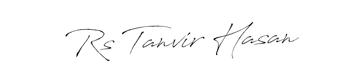 Use a signature maker to create a handwritten signature online. With this signature software, you can design (Antro_Vectra) your own signature for name Rs Tanvir Hasan. Rs Tanvir Hasan signature style 6 images and pictures png