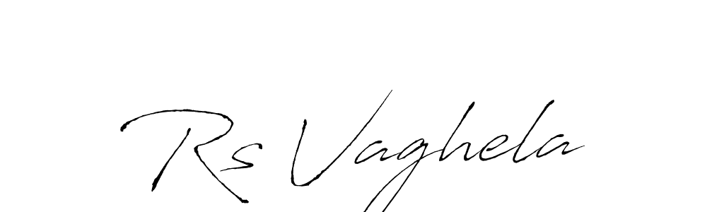 How to make Rs Vaghela signature? Antro_Vectra is a professional autograph style. Create handwritten signature for Rs Vaghela name. Rs Vaghela signature style 6 images and pictures png