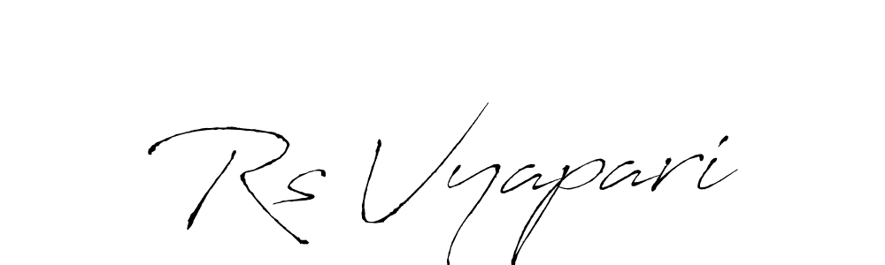 Antro_Vectra is a professional signature style that is perfect for those who want to add a touch of class to their signature. It is also a great choice for those who want to make their signature more unique. Get Rs Vyapari name to fancy signature for free. Rs Vyapari signature style 6 images and pictures png