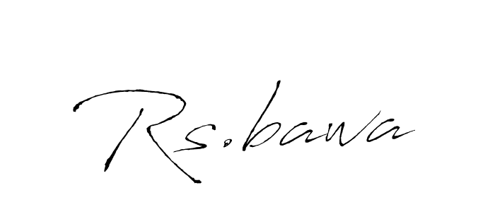 Design your own signature with our free online signature maker. With this signature software, you can create a handwritten (Antro_Vectra) signature for name Rs.bawa. Rs.bawa signature style 6 images and pictures png