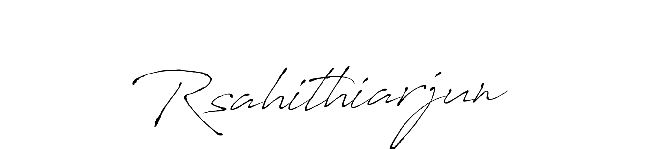 How to make Rsahithiarjun signature? Antro_Vectra is a professional autograph style. Create handwritten signature for Rsahithiarjun name. Rsahithiarjun signature style 6 images and pictures png