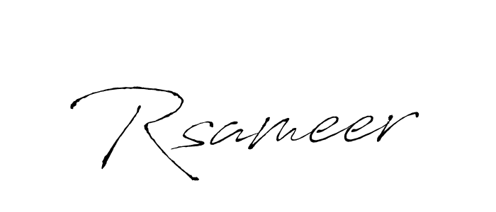 Make a beautiful signature design for name Rsameer. Use this online signature maker to create a handwritten signature for free. Rsameer signature style 6 images and pictures png