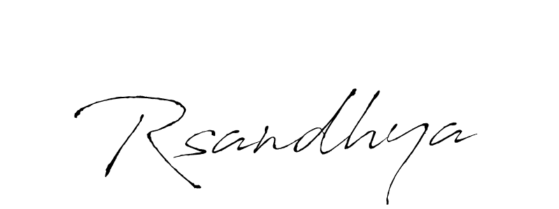 How to make Rsandhya signature? Antro_Vectra is a professional autograph style. Create handwritten signature for Rsandhya name. Rsandhya signature style 6 images and pictures png