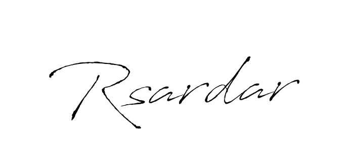 The best way (Antro_Vectra) to make a short signature is to pick only two or three words in your name. The name Rsardar include a total of six letters. For converting this name. Rsardar signature style 6 images and pictures png