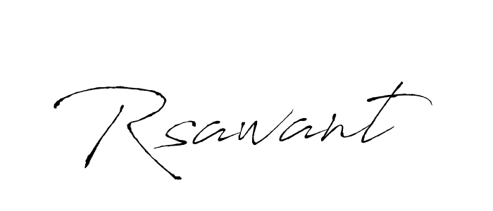 Rsawant stylish signature style. Best Handwritten Sign (Antro_Vectra) for my name. Handwritten Signature Collection Ideas for my name Rsawant. Rsawant signature style 6 images and pictures png