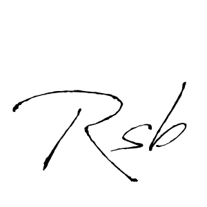 How to make Rsb signature? Antro_Vectra is a professional autograph style. Create handwritten signature for Rsb name. Rsb signature style 6 images and pictures png