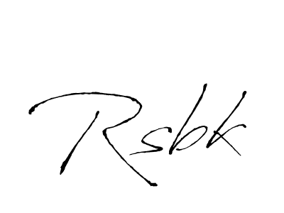 You should practise on your own different ways (Antro_Vectra) to write your name (Rsbk) in signature. don't let someone else do it for you. Rsbk signature style 6 images and pictures png