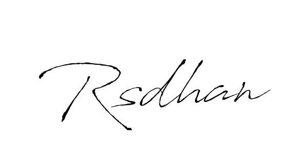 Antro_Vectra is a professional signature style that is perfect for those who want to add a touch of class to their signature. It is also a great choice for those who want to make their signature more unique. Get Rsdhan name to fancy signature for free. Rsdhan signature style 6 images and pictures png