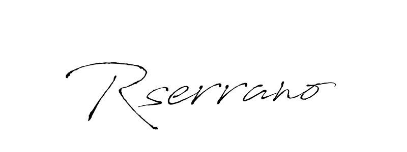Rserrano stylish signature style. Best Handwritten Sign (Antro_Vectra) for my name. Handwritten Signature Collection Ideas for my name Rserrano. Rserrano signature style 6 images and pictures png