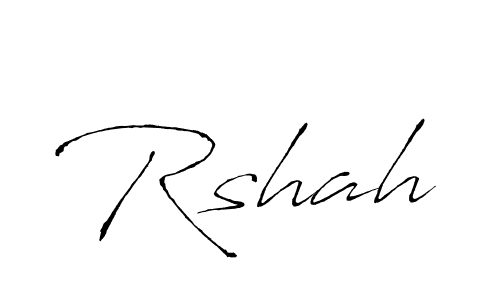 The best way (Antro_Vectra) to make a short signature is to pick only two or three words in your name. The name Rshah include a total of six letters. For converting this name. Rshah signature style 6 images and pictures png