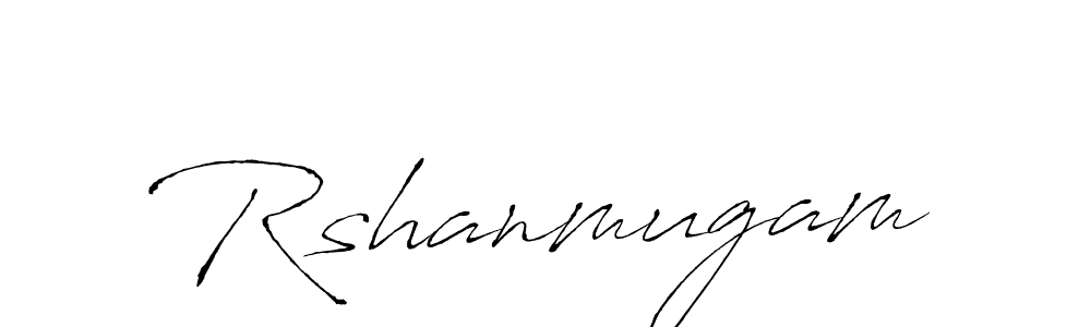 Design your own signature with our free online signature maker. With this signature software, you can create a handwritten (Antro_Vectra) signature for name Rshanmugam. Rshanmugam signature style 6 images and pictures png