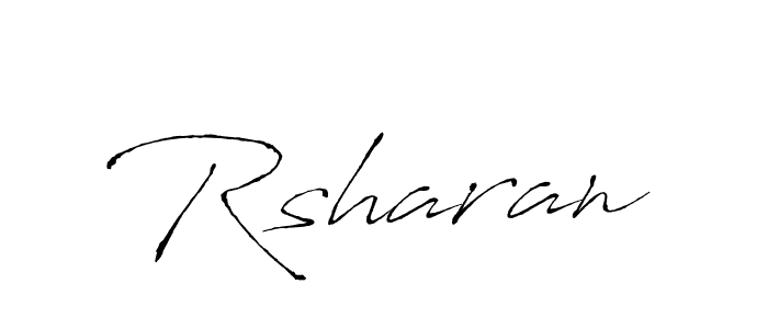 How to make Rsharan signature? Antro_Vectra is a professional autograph style. Create handwritten signature for Rsharan name. Rsharan signature style 6 images and pictures png