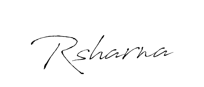 How to make Rsharna signature? Antro_Vectra is a professional autograph style. Create handwritten signature for Rsharna name. Rsharna signature style 6 images and pictures png