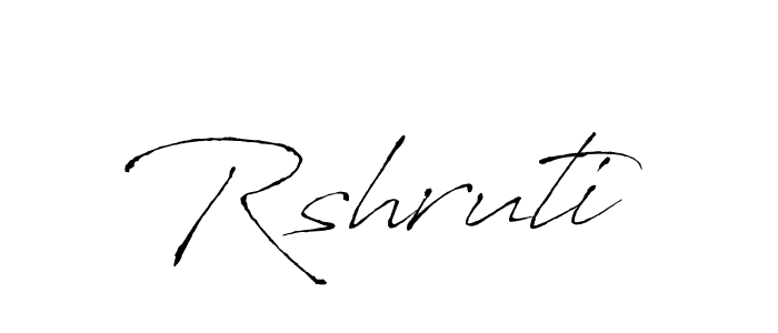 Make a beautiful signature design for name Rshruti. With this signature (Antro_Vectra) style, you can create a handwritten signature for free. Rshruti signature style 6 images and pictures png