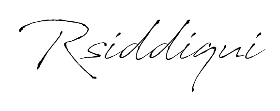 Create a personalized artistic stamp with Rsiddiqui in Antro_Vectra font. Perfect for visual artists, designers, and influencers. Rsiddiqui signature style 6 images and pictures png