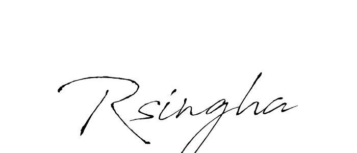 The best way (Antro_Vectra) to make a short signature is to pick only two or three words in your name. The name Rsingha include a total of six letters. For converting this name. Rsingha signature style 6 images and pictures png