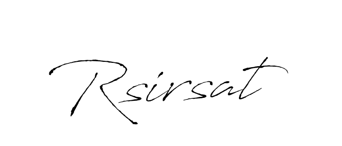 How to make Rsirsat name signature. Use Antro_Vectra style for creating short signs online. This is the latest handwritten sign. Rsirsat signature style 6 images and pictures png