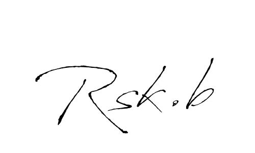 Design your own signature with our free online signature maker. With this signature software, you can create a handwritten (Antro_Vectra) signature for name Rsk.b. Rsk.b signature style 6 images and pictures png