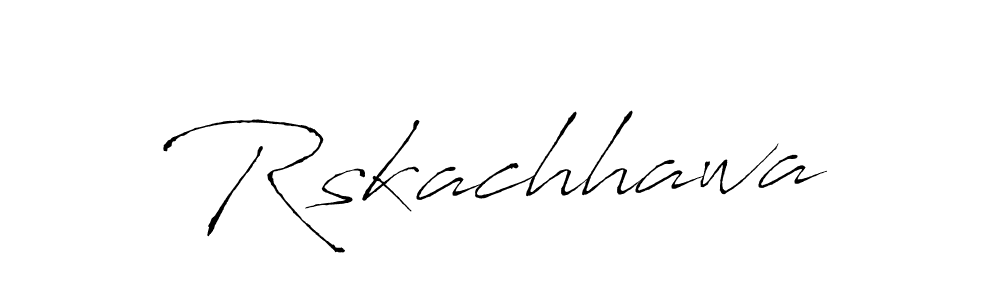 Design your own signature with our free online signature maker. With this signature software, you can create a handwritten (Antro_Vectra) signature for name Rskachhawa. Rskachhawa signature style 6 images and pictures png