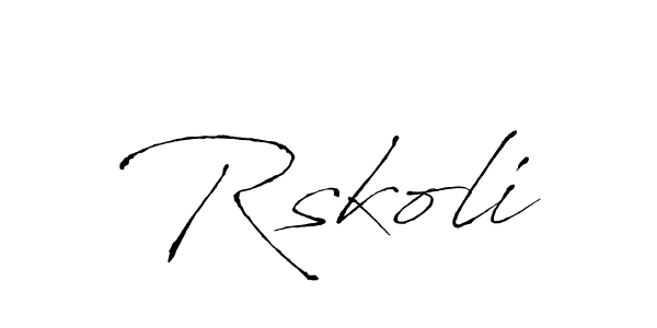 Once you've used our free online signature maker to create your best signature Antro_Vectra style, it's time to enjoy all of the benefits that Rskoli name signing documents. Rskoli signature style 6 images and pictures png