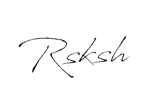 Use a signature maker to create a handwritten signature online. With this signature software, you can design (Antro_Vectra) your own signature for name Rsksh. Rsksh signature style 6 images and pictures png