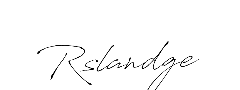 Use a signature maker to create a handwritten signature online. With this signature software, you can design (Antro_Vectra) your own signature for name Rslandge. Rslandge signature style 6 images and pictures png