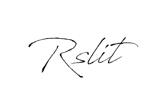 Also we have Rslit name is the best signature style. Create professional handwritten signature collection using Antro_Vectra autograph style. Rslit signature style 6 images and pictures png