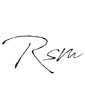 How to Draw Rsm signature style? Antro_Vectra is a latest design signature styles for name Rsm. Rsm signature style 6 images and pictures png