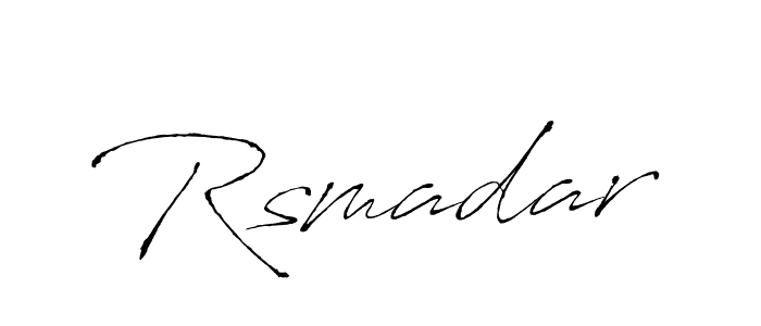 Also You can easily find your signature by using the search form. We will create Rsmadar name handwritten signature images for you free of cost using Antro_Vectra sign style. Rsmadar signature style 6 images and pictures png