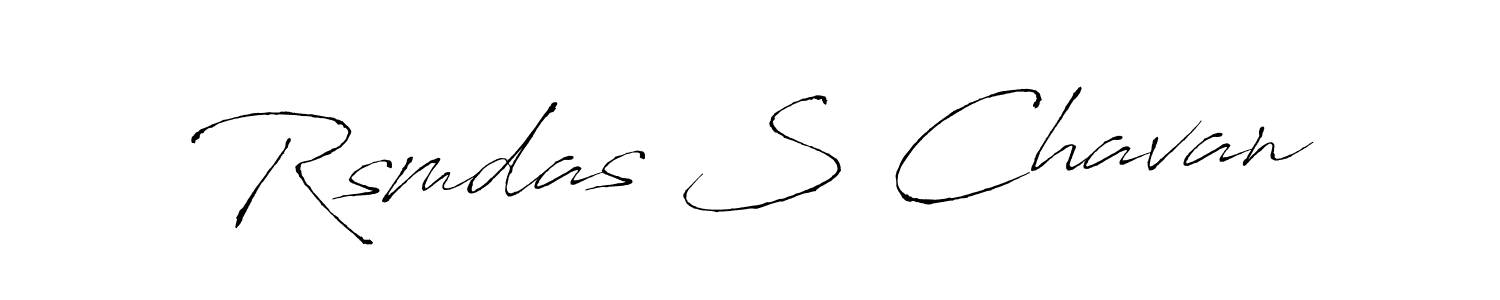 Use a signature maker to create a handwritten signature online. With this signature software, you can design (Antro_Vectra) your own signature for name Rsmdas S Chavan. Rsmdas S Chavan signature style 6 images and pictures png