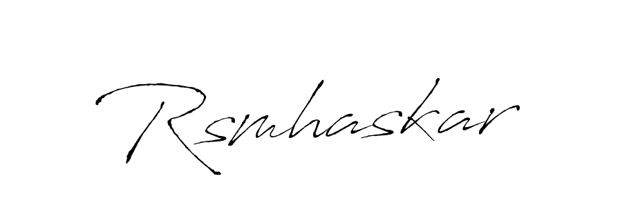 Create a beautiful signature design for name Rsmhaskar. With this signature (Antro_Vectra) fonts, you can make a handwritten signature for free. Rsmhaskar signature style 6 images and pictures png