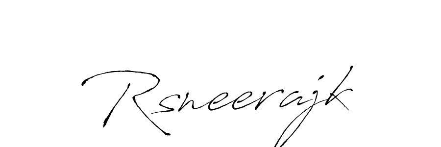 This is the best signature style for the Rsneerajk name. Also you like these signature font (Antro_Vectra). Mix name signature. Rsneerajk signature style 6 images and pictures png